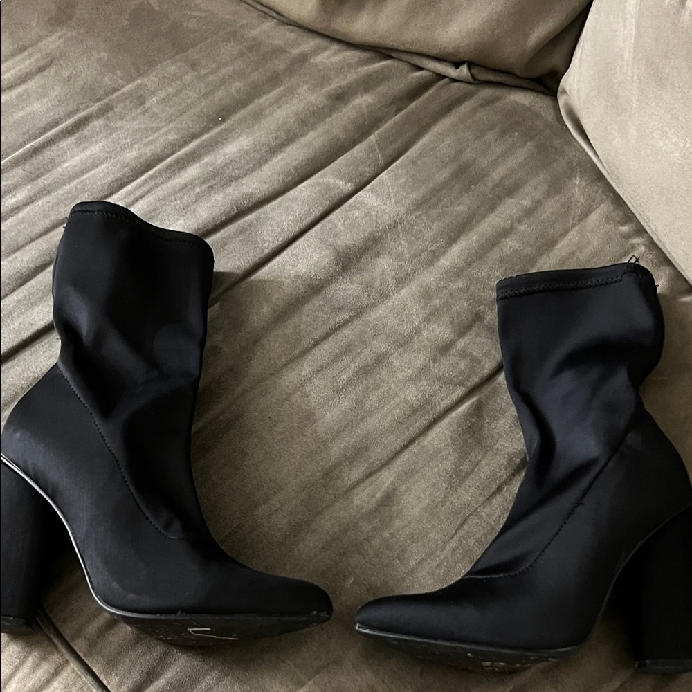 Missguided Black Heeled Boots